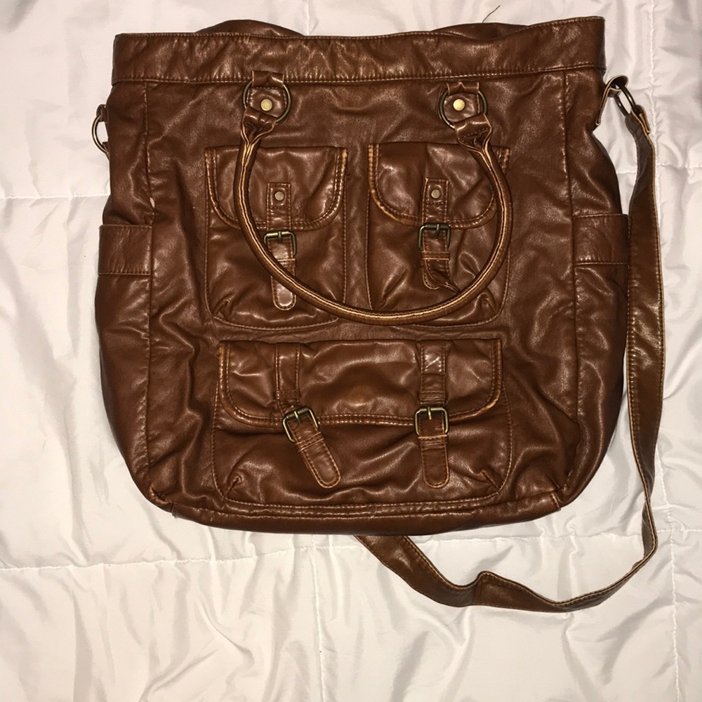 Brown cross body bag and/or backpack
